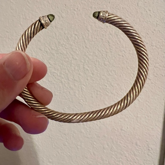 David Yurman green peridot bracelet size small